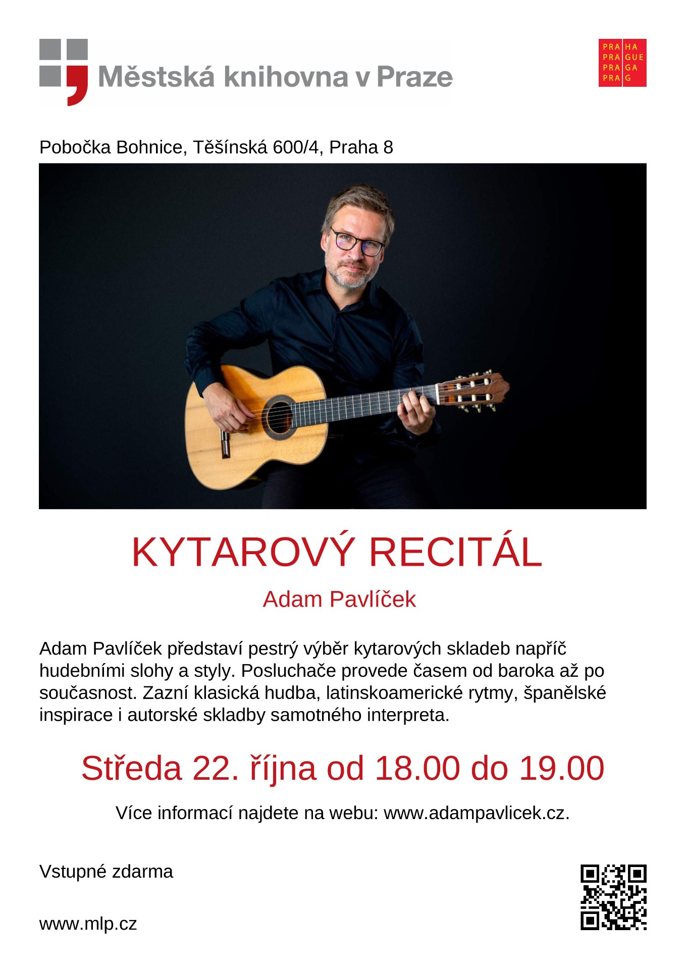 Srdečně zvu na nejbližší koncert!
